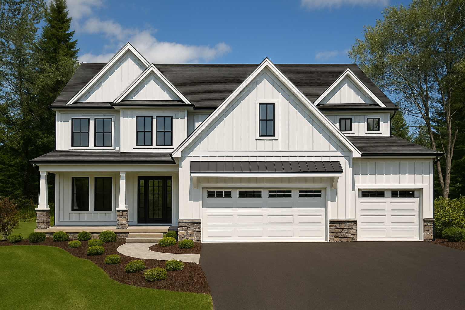 Front elevation of Plan 240507