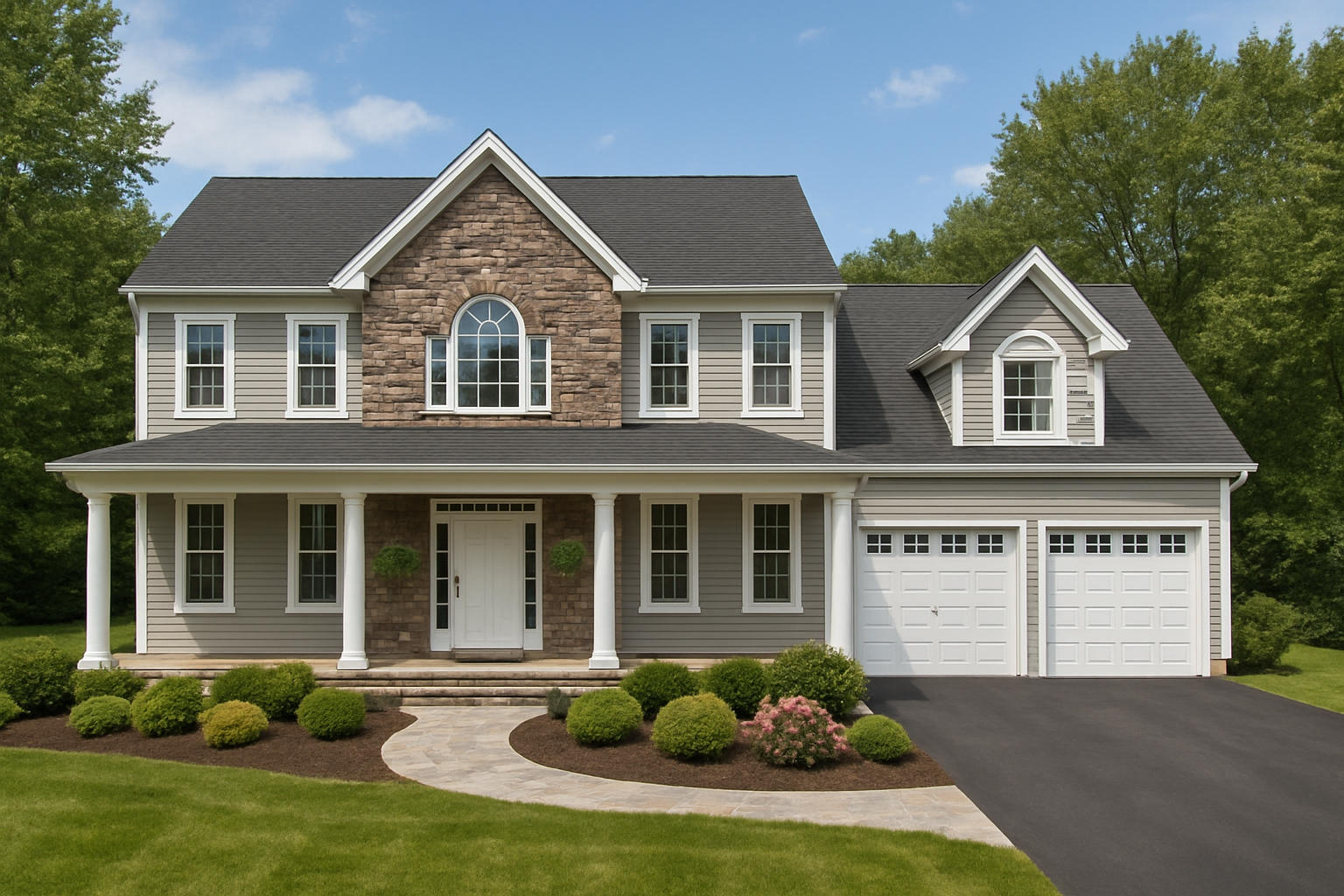 Front elevation of Plan 240706