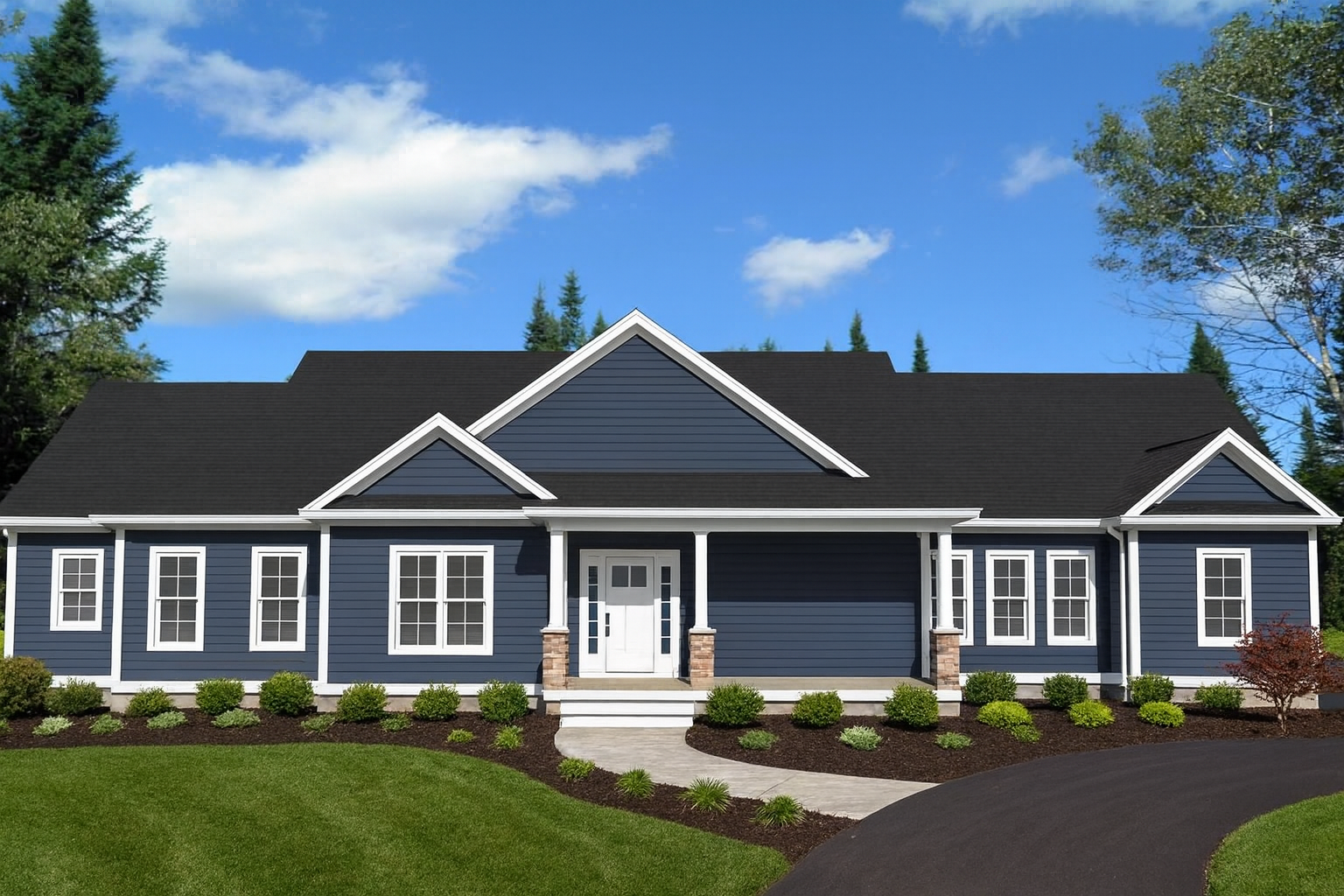 Front elevation of Plan 241003
