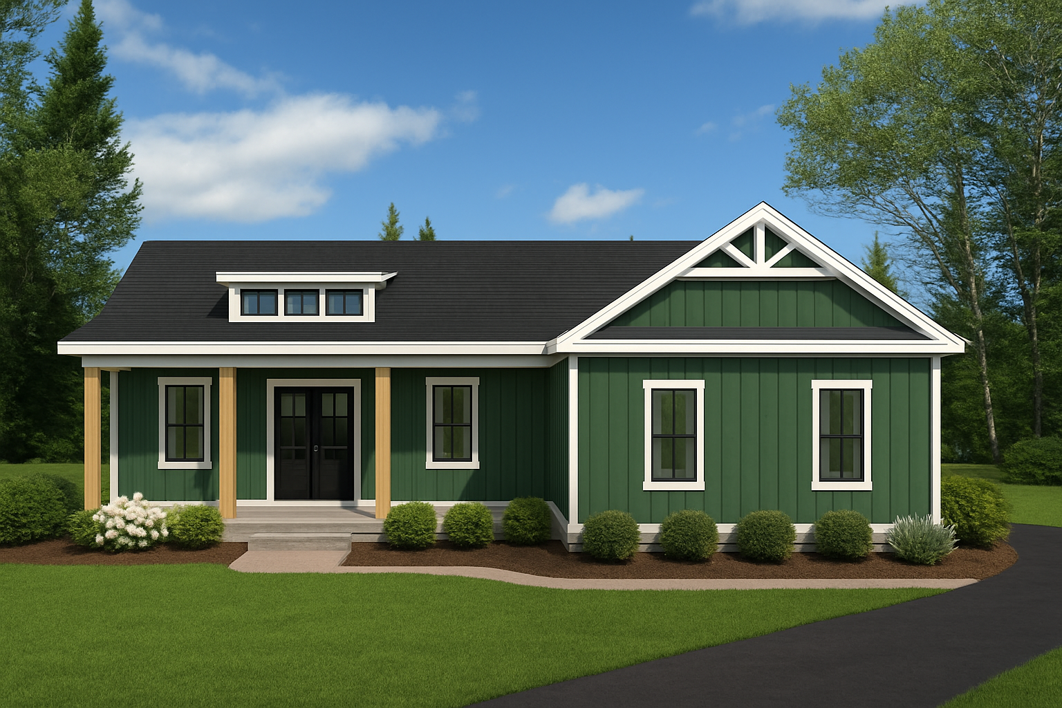 Front elevation of Plan 241104