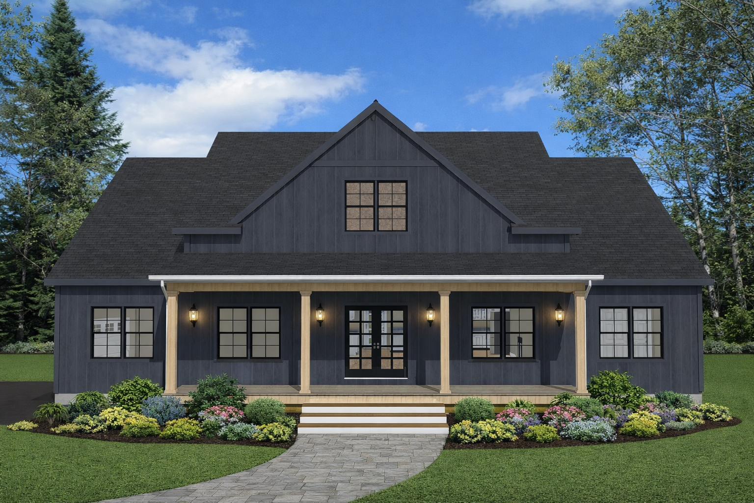 Front elevation of Plan 250101