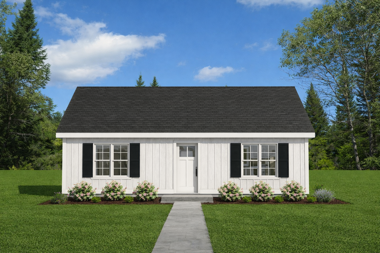 Front elevation of Plan 251204